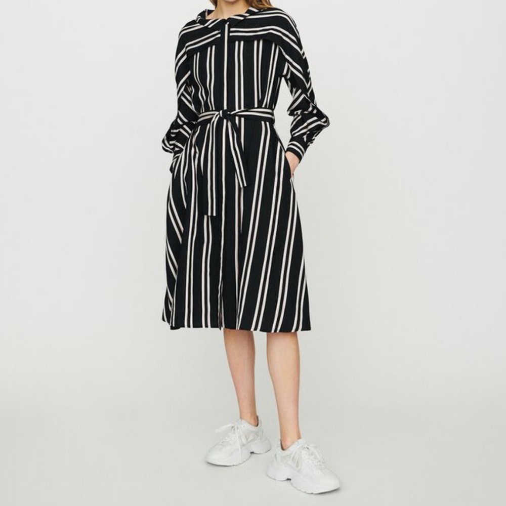 Maje Button Down Shirt Dress